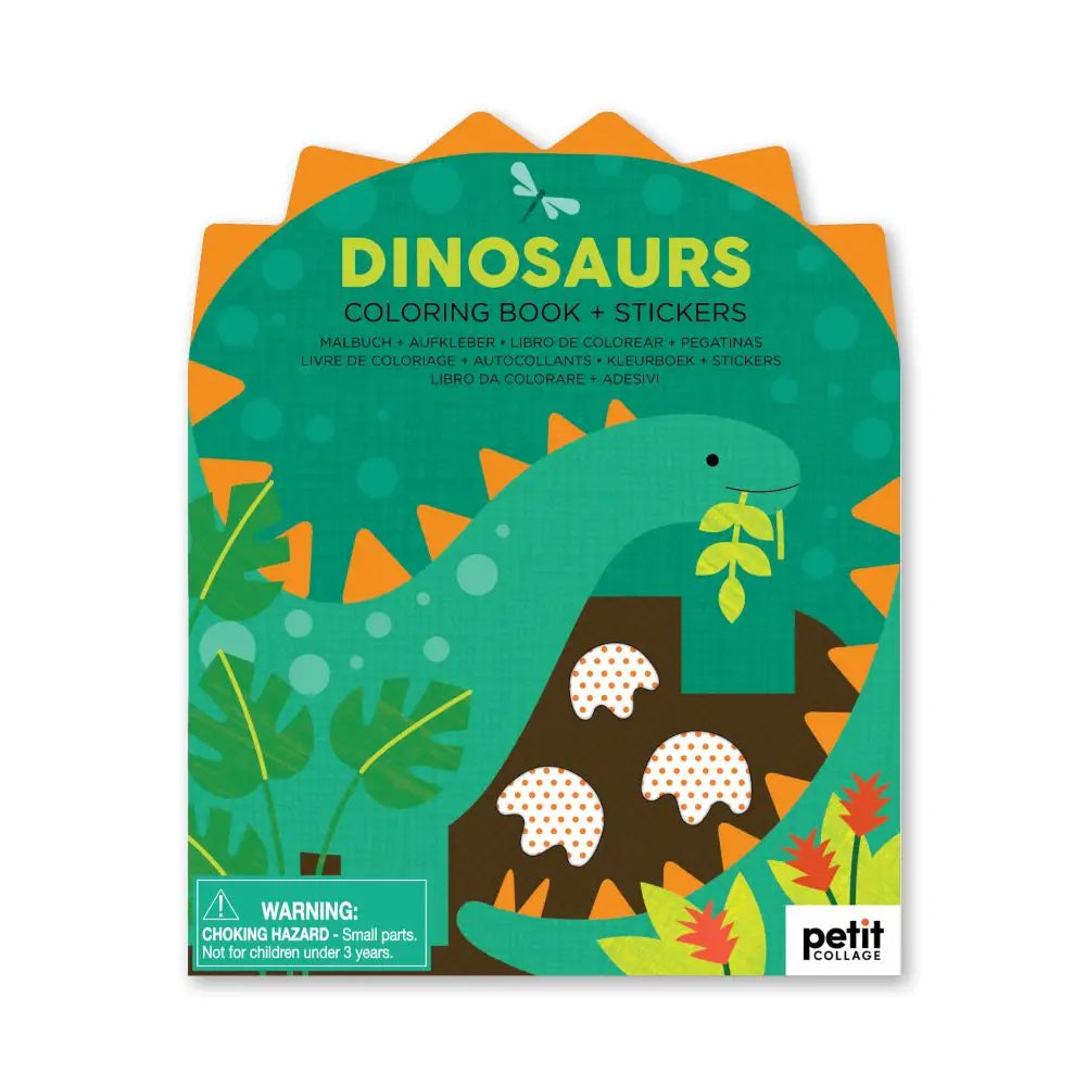 Dinosaurs Coloring and Sticker Book