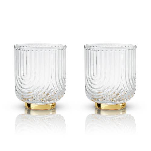 Gatsby Gold-Plated Glass Tumblers - Set of 2