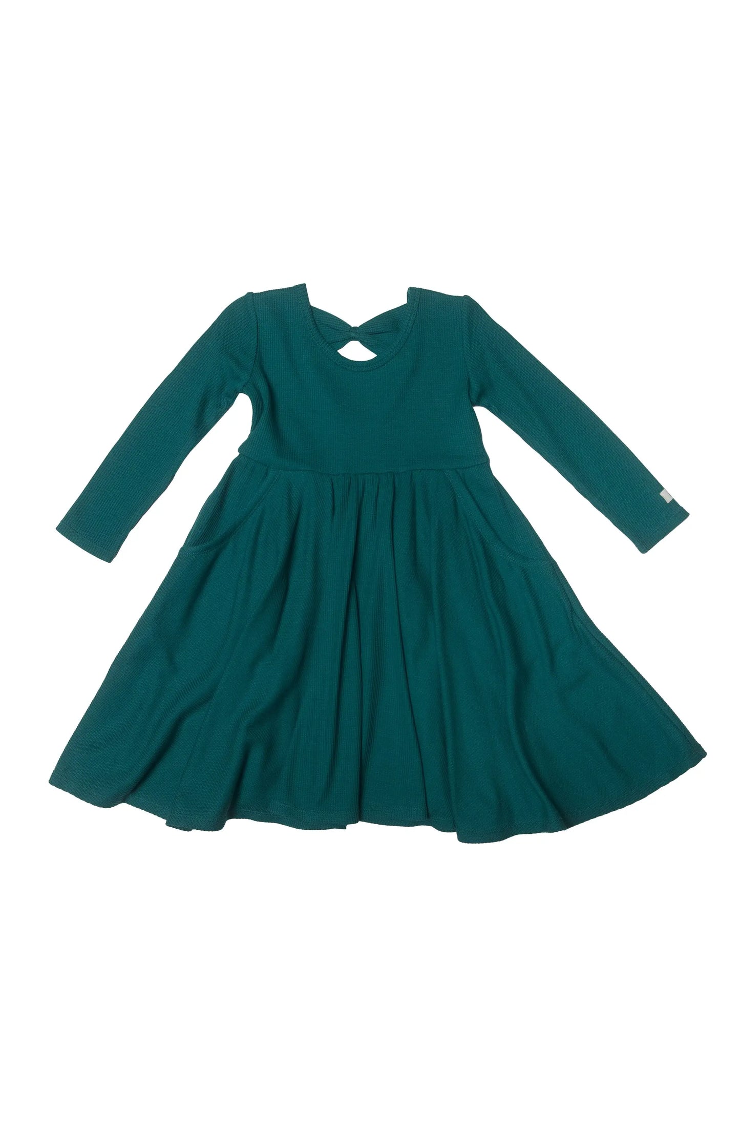 Green Waffle Dress