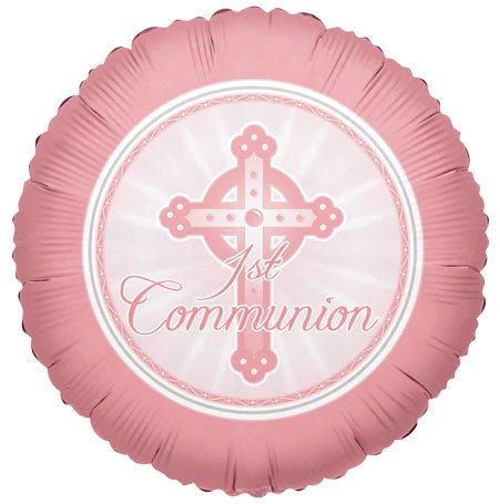 Pink 1st Communion Balloon