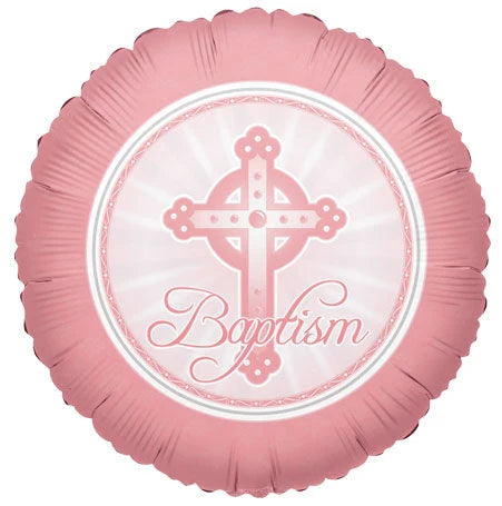Pink Baptism Balloon