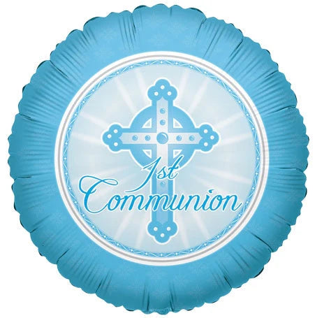Blue 1st Communion Balloon