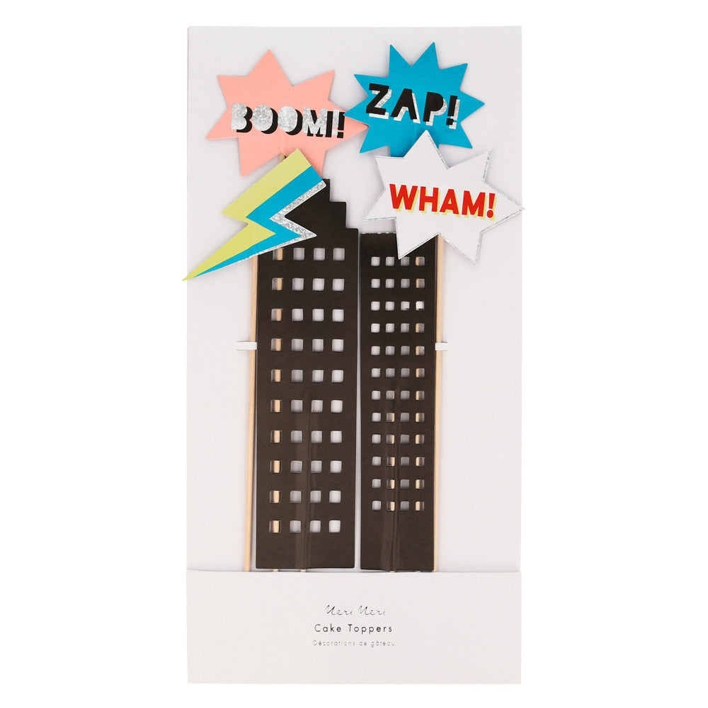 Meri Meri-Superhero Cake Toppers
