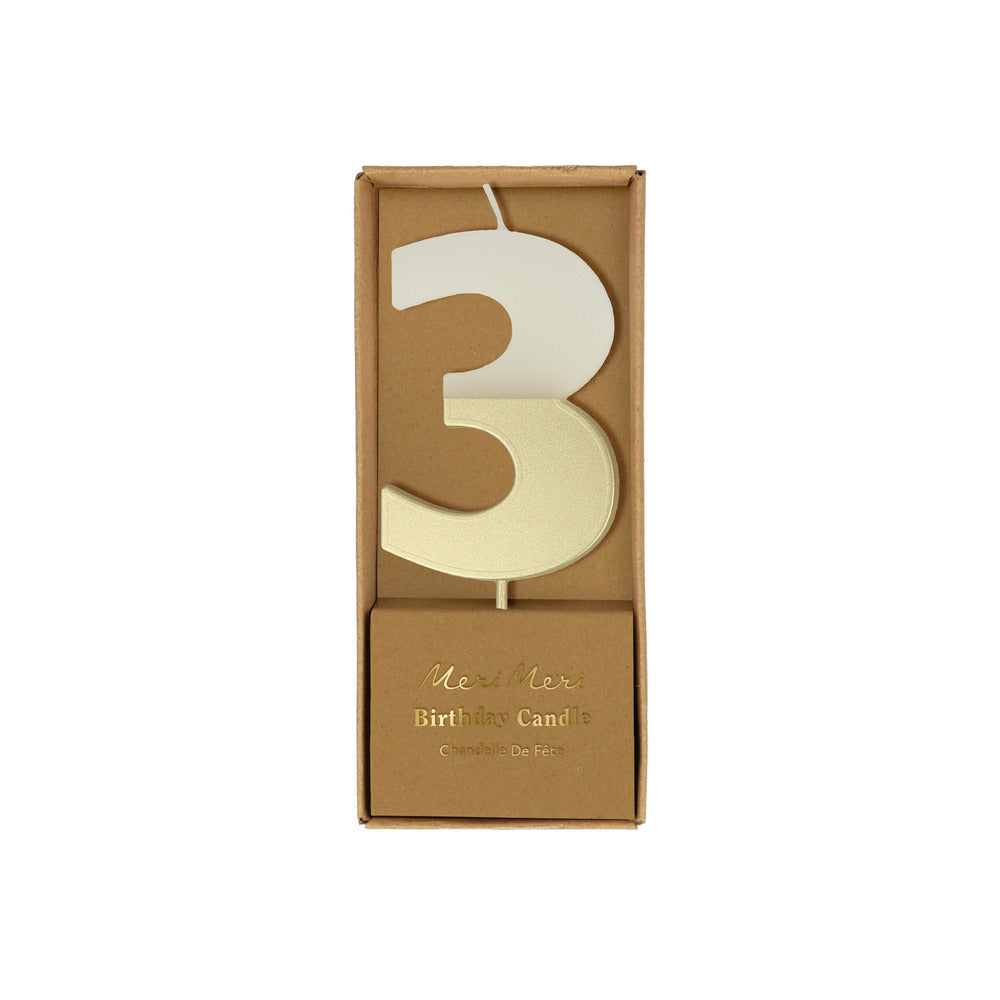 #3 Gold Dip Candle