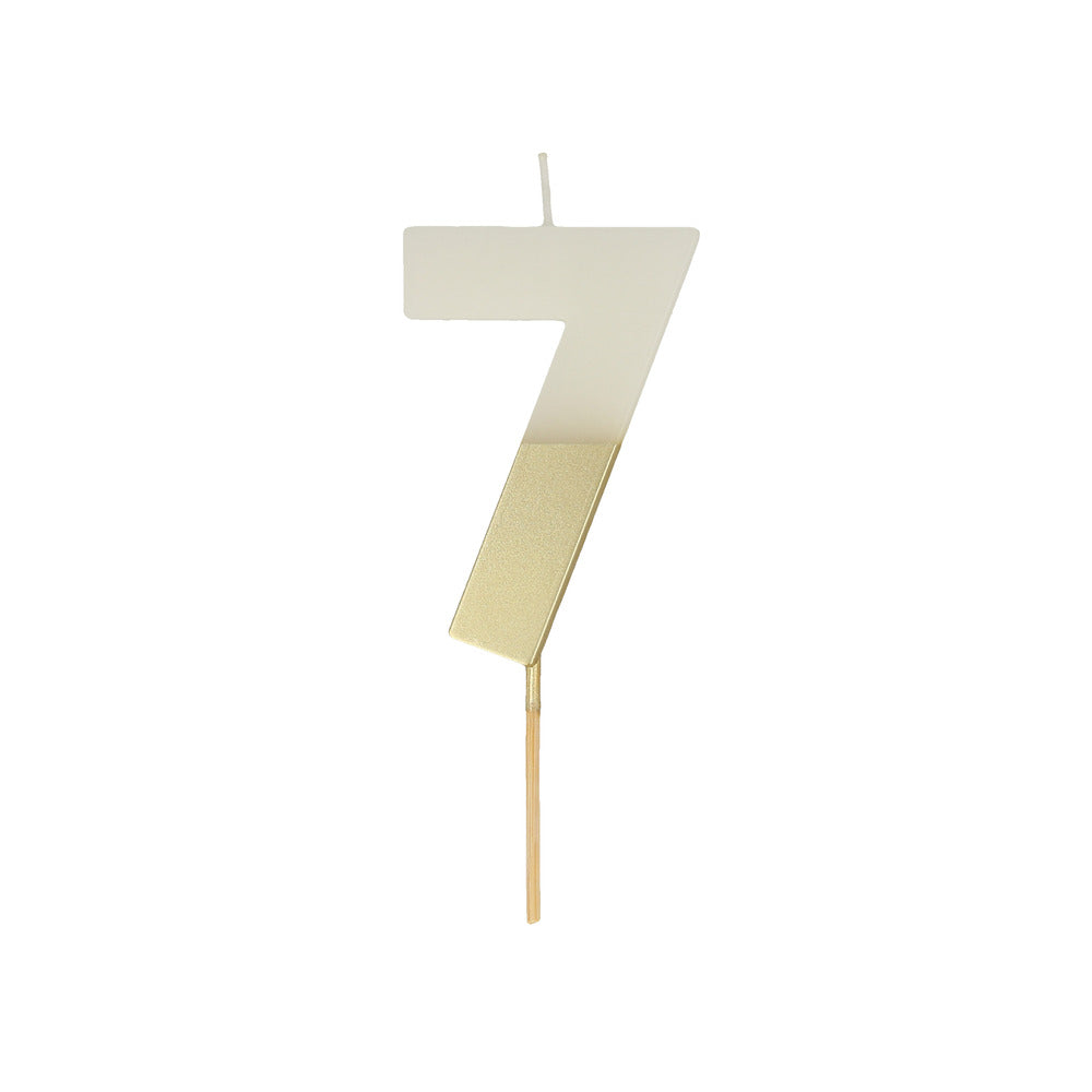 #7 Gold Dip Candle