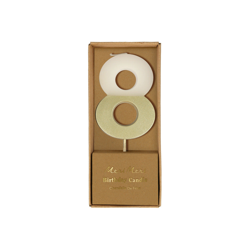 #8 Gold Dip Candle
