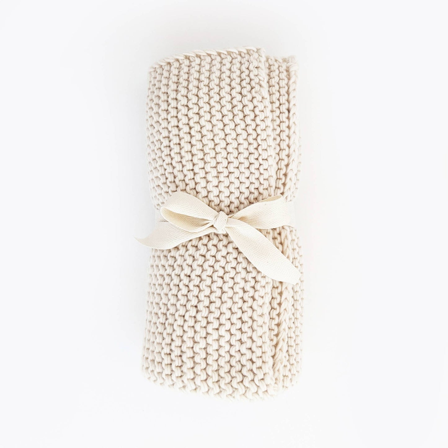 Ivory Knit Blanket