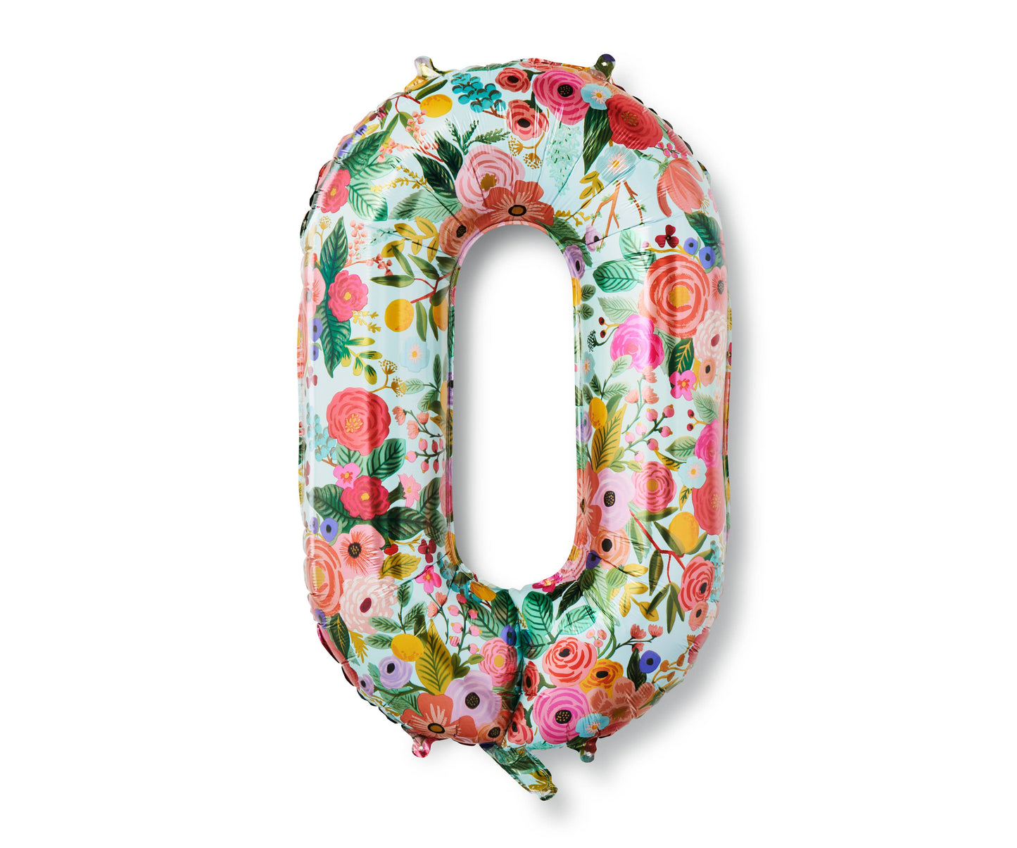 Floral Number Mylar Balloon