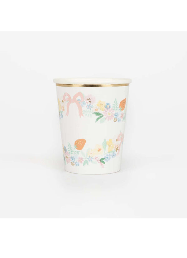 Elegant Floral Cups