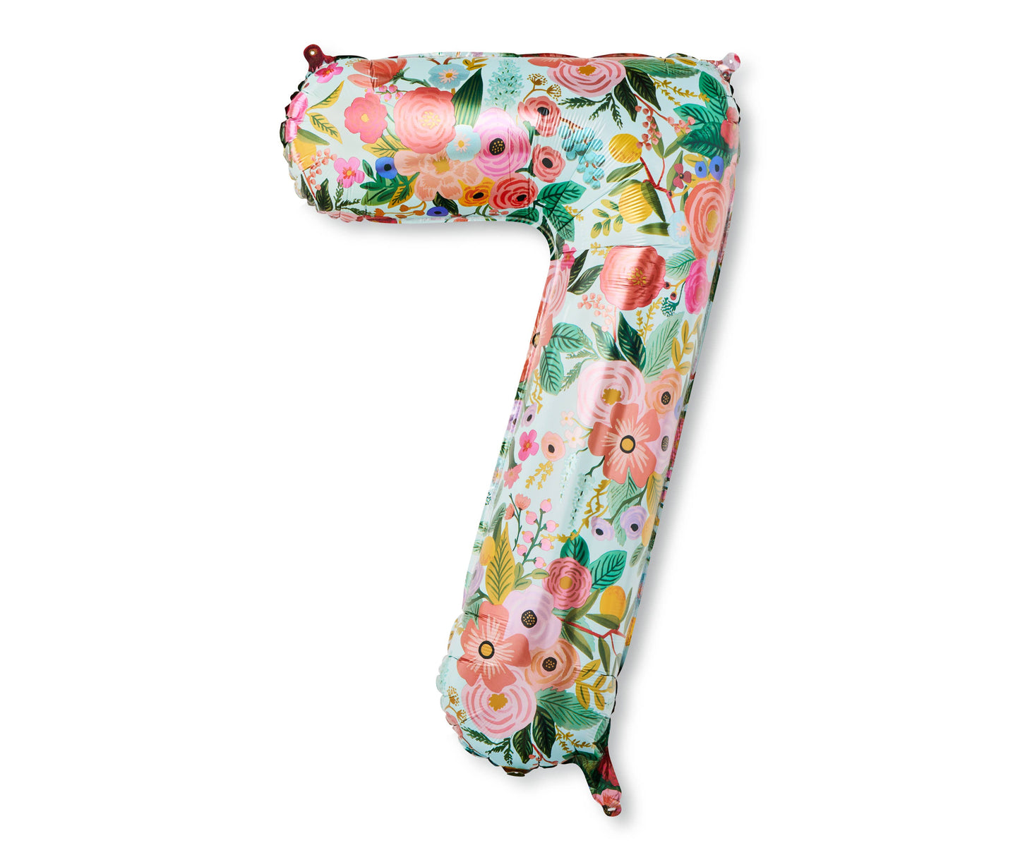 Floral Number Mylar Balloon