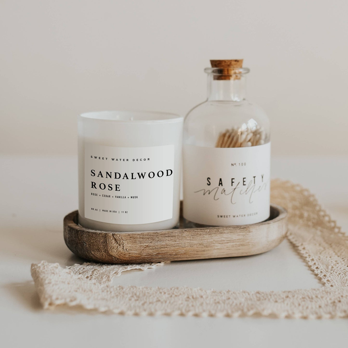 Sandalwood Rose Soy Candle