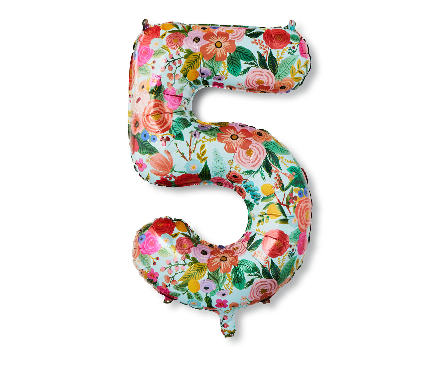 Floral Number Mylar Balloon