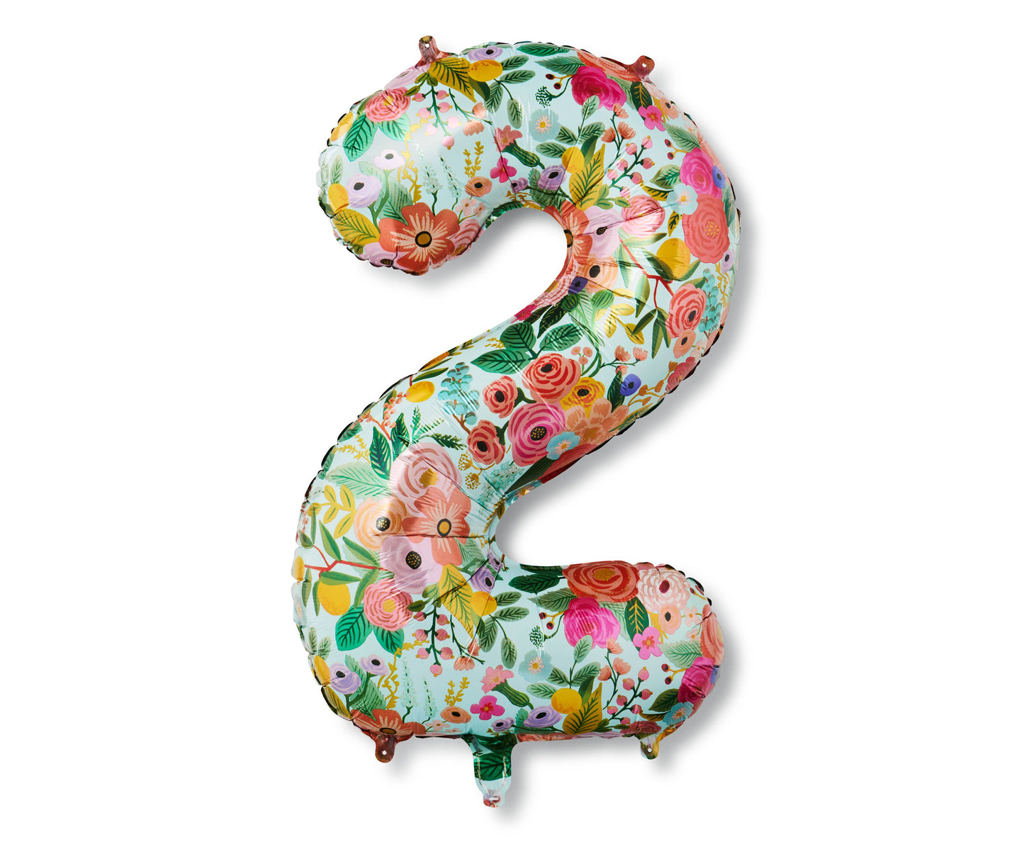 Floral Number Mylar Balloon