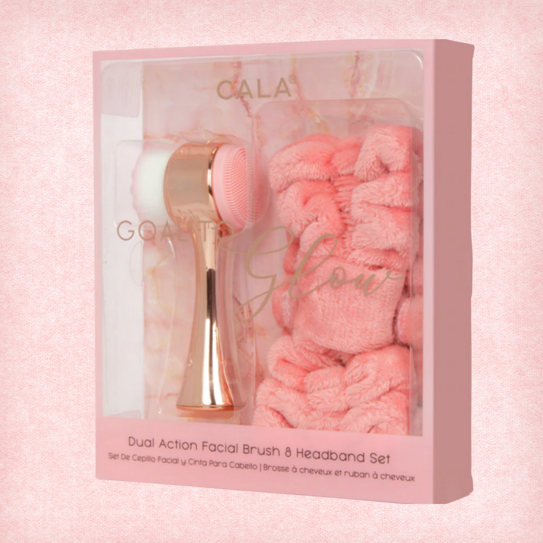 CALA Dual Action Facial Brush & Headband Set