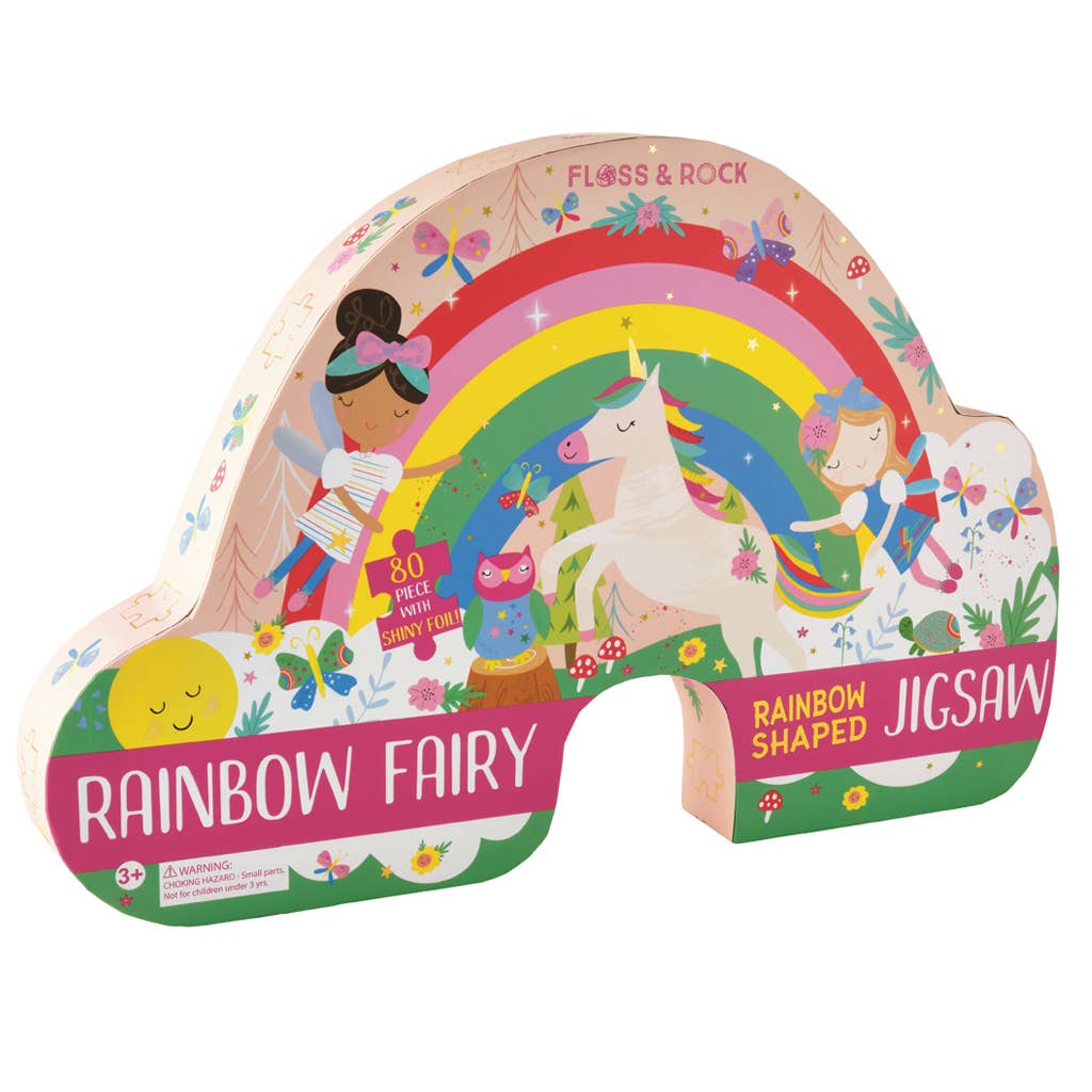 Rainbow Fairy Jigsaw with Shaped Box