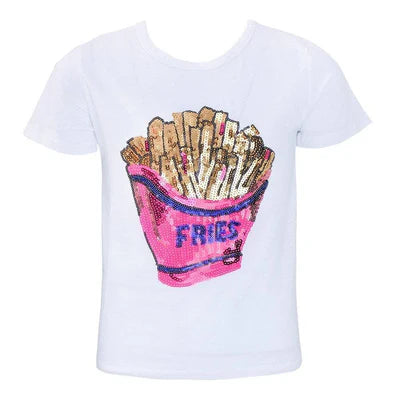 French Fries Sequin T-shirt