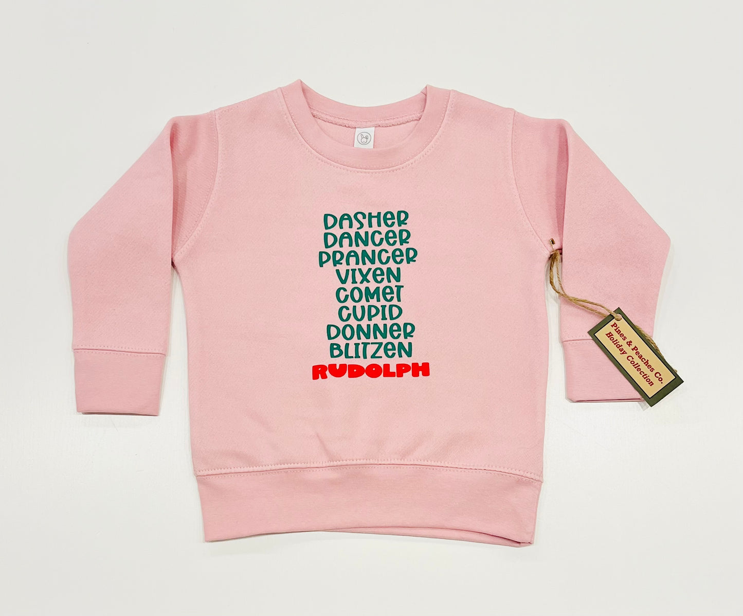 Reindeer Sweatshirt - Pink