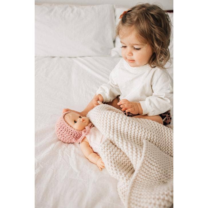Ivory Knit Blanket