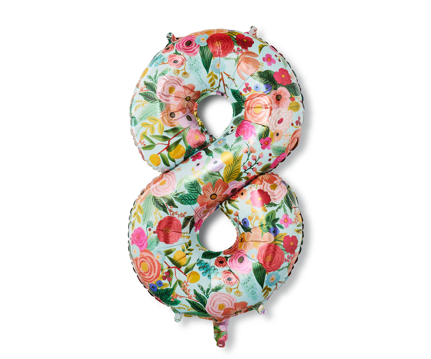 Floral Number Mylar Balloon