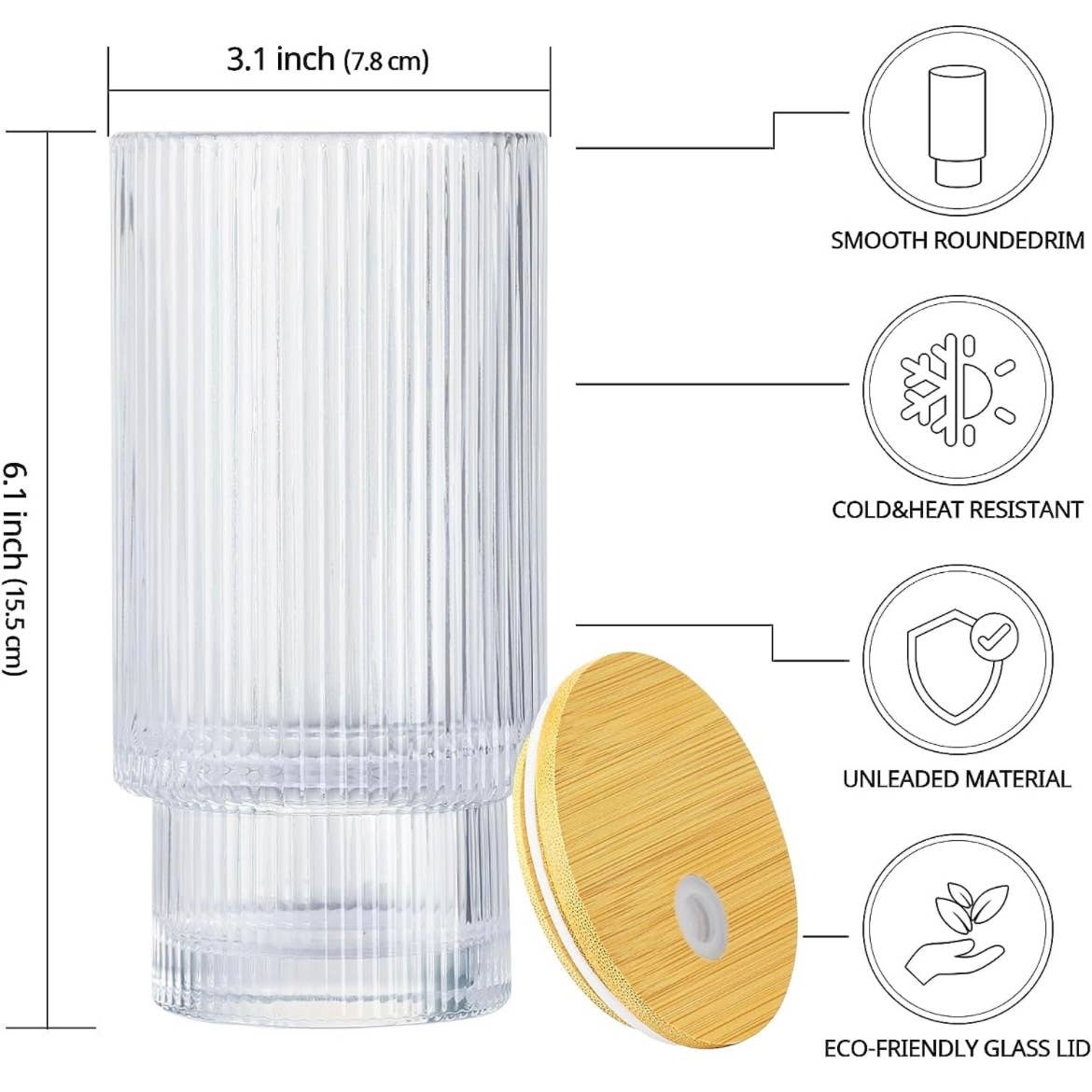 Vintage Ripple Glass