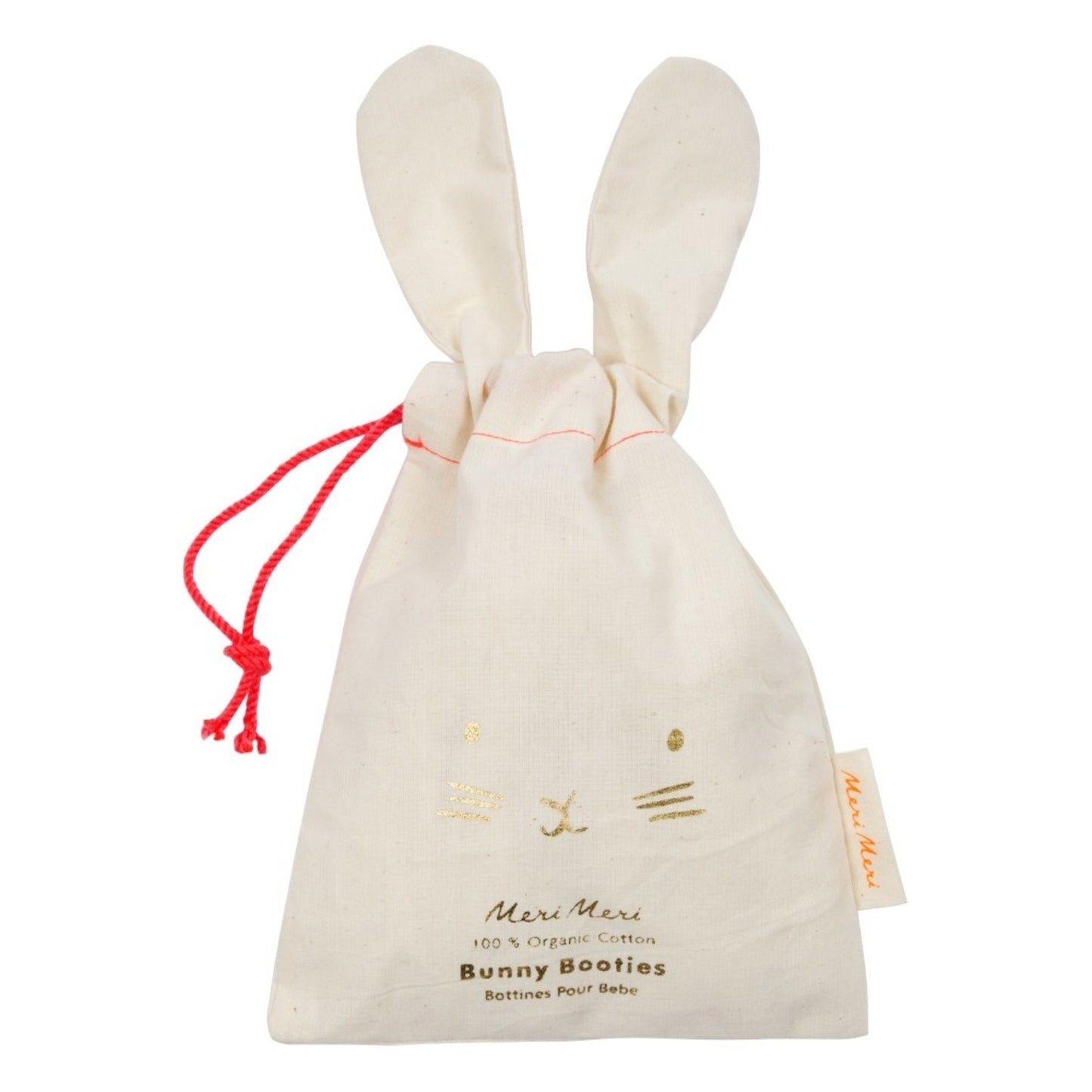 Peach Bunny Baby Booties