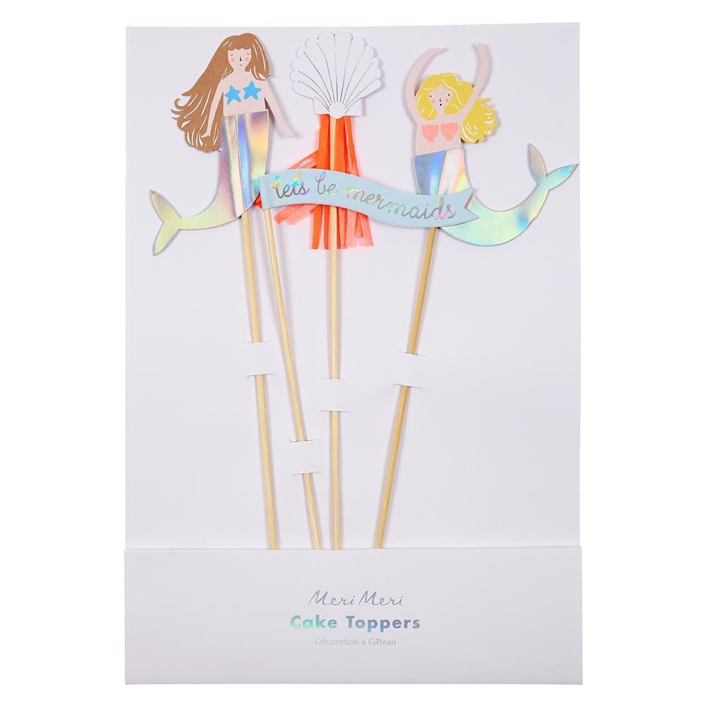 Let's Be Mermaids Cake Toppers - Waterlemon Kids - Cake Topper