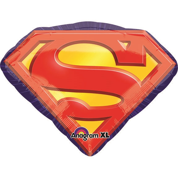Helium Foil Balloon- 26" Superman Logo