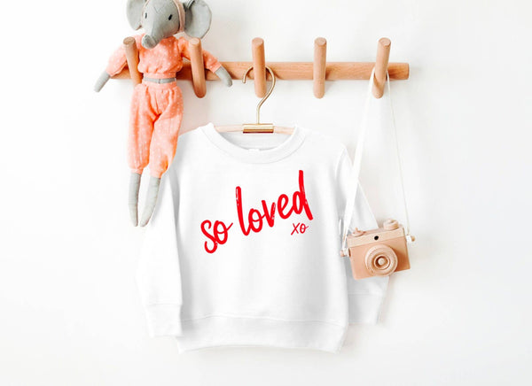 Valentine's Day | So loved | Sweatshirt-5/6T