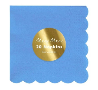Meri Meri-Bright Blue Small Napkin