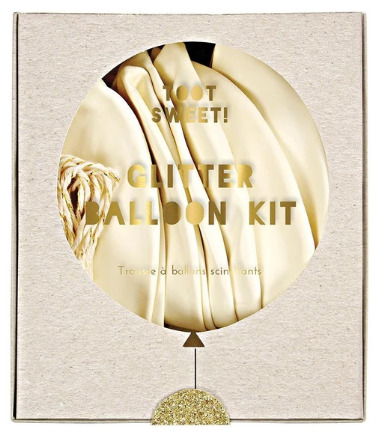 Latex Balloon- Meri Meri-Glittered Balloon Kit