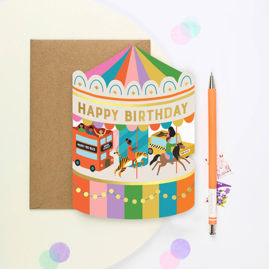 Carousel Bday Card