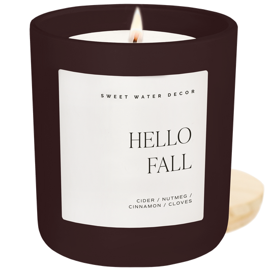 Hello Fall Candle