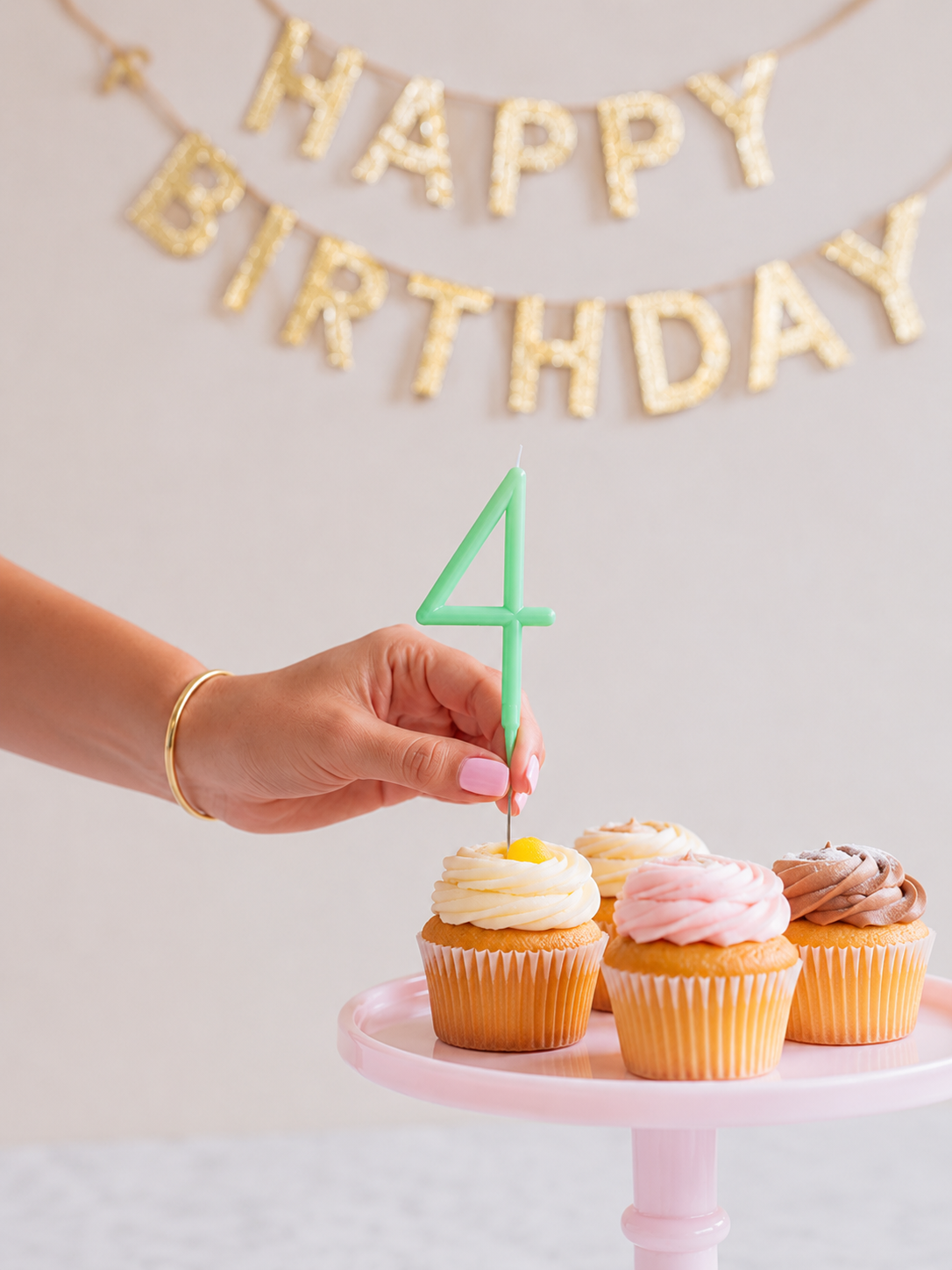 Slim Number Candle #4
