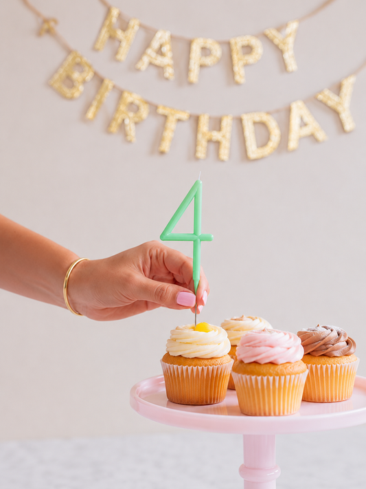 Slim Number Candle #4