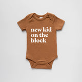 Camel Organic New Kid On The Block Baby Bodysuit Long Sleeve