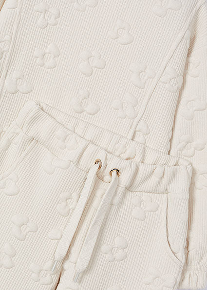 Quilted Tracksuit-Cream