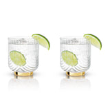 Gatsby Gold-Plated Glass Tumblers - Set of 2