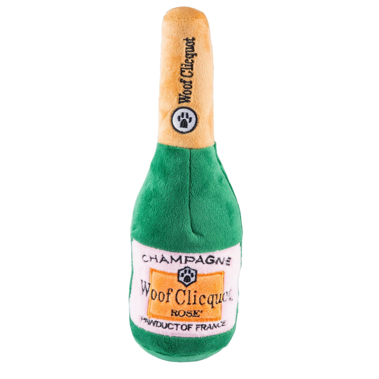 Champagne Bottle Dog Toy
