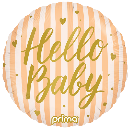 Hello Baby! Peach Balloon