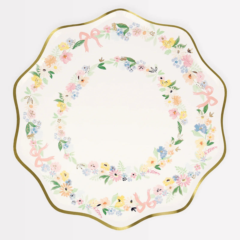 Elegant Floral Plates