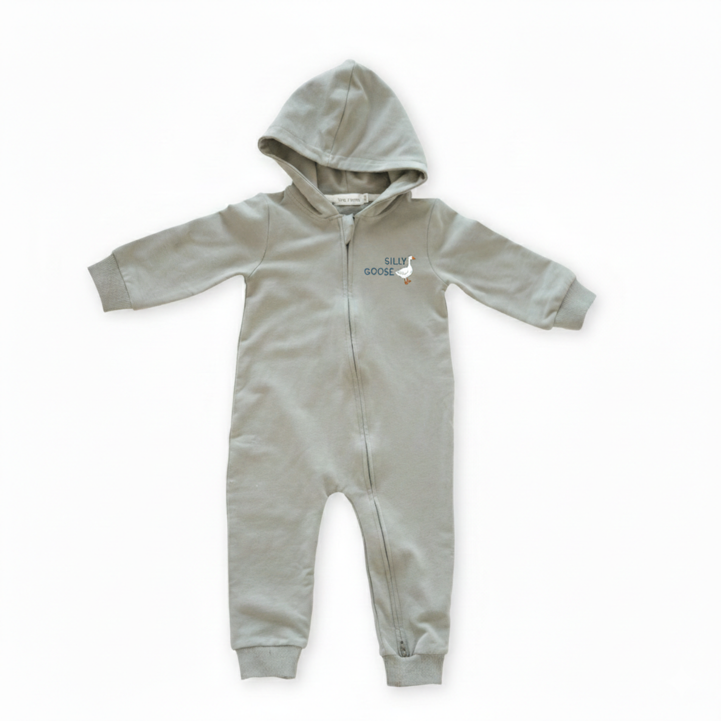 Hoodie Romper-Silly Goose