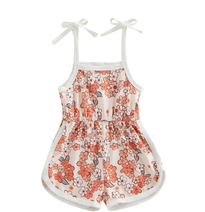 Floral Romper: Small flowers