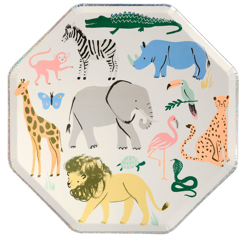 Meri Meri-Safari Animals Dinner Plates