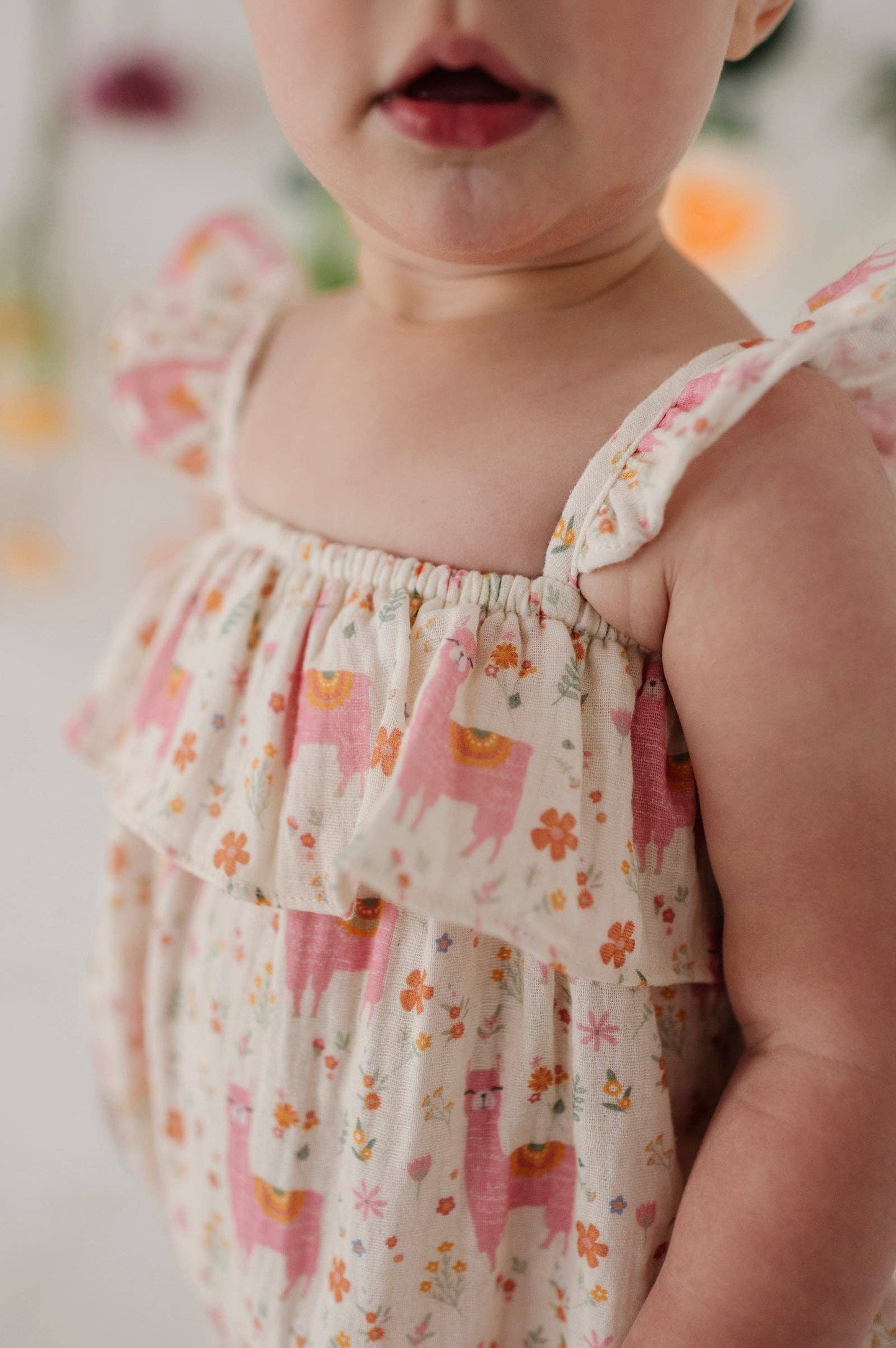 Llama Bubble Romper