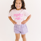 Chicks Rule Toddler and Youth Easter Shirt: Peach / Hot Pink / 4T
