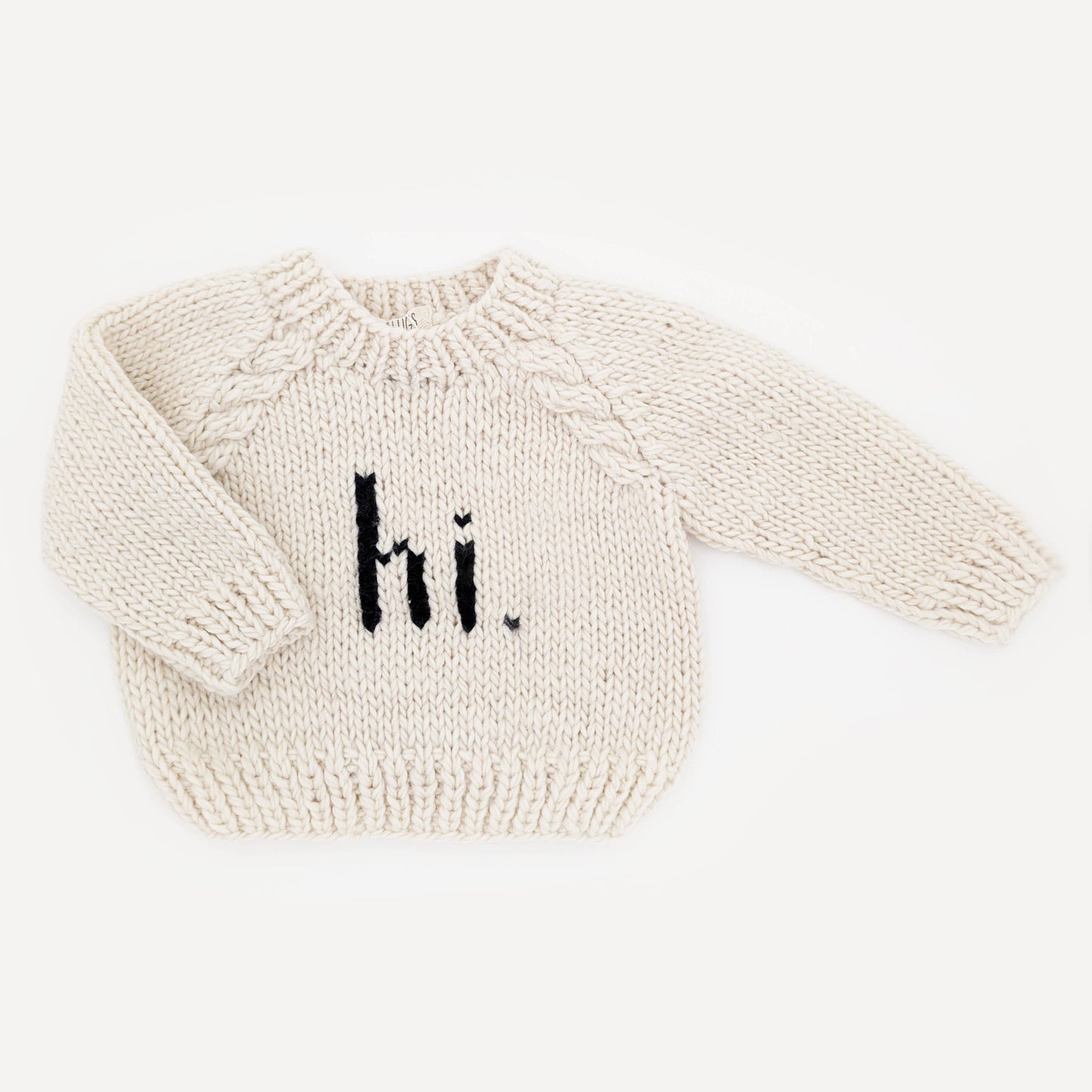 Hi. Black Crew Neck Sweater Baby & Toddler