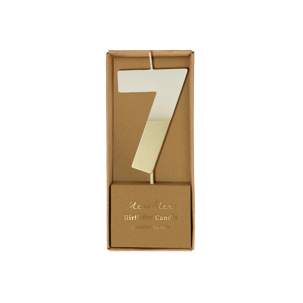 #7 Gold Dip Candle