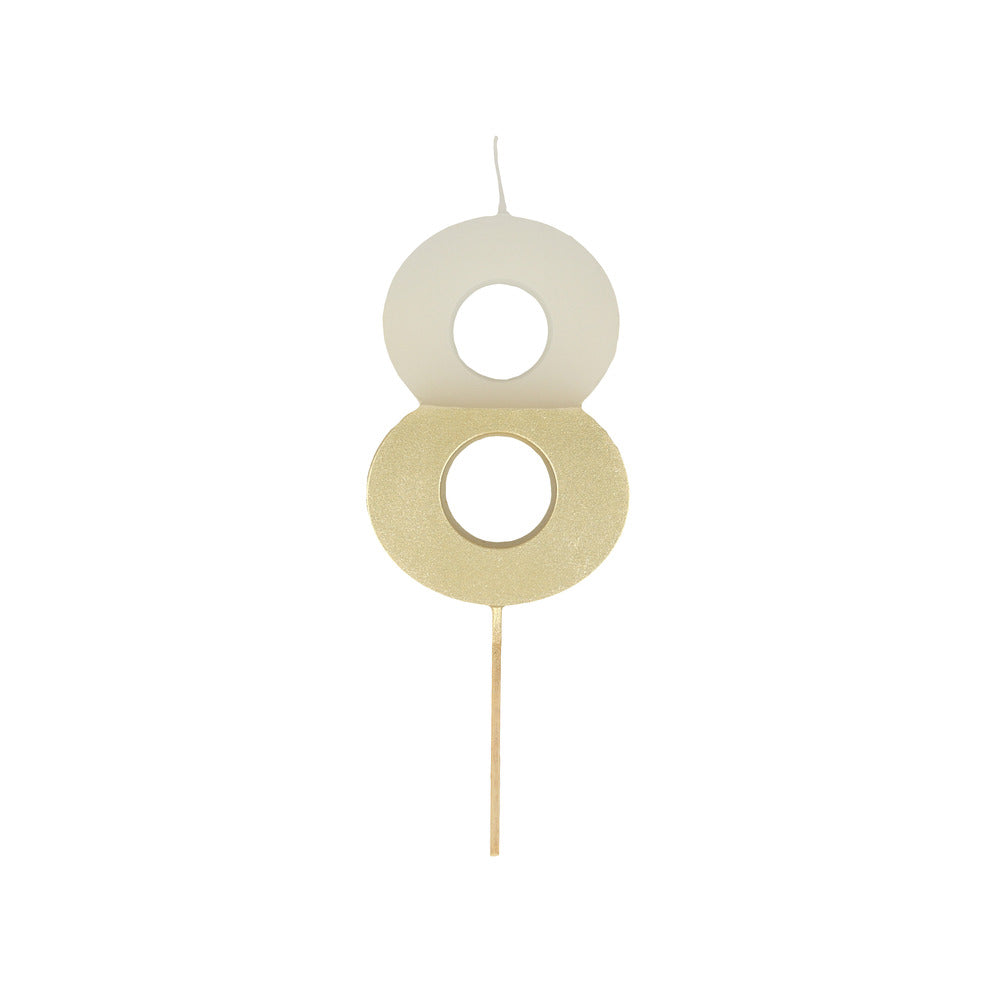 #8 Gold Dip Candle