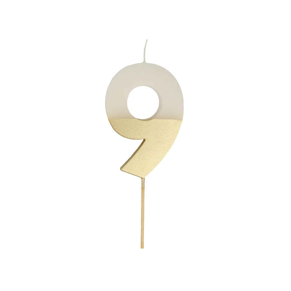 #9 Gold Dip Candle