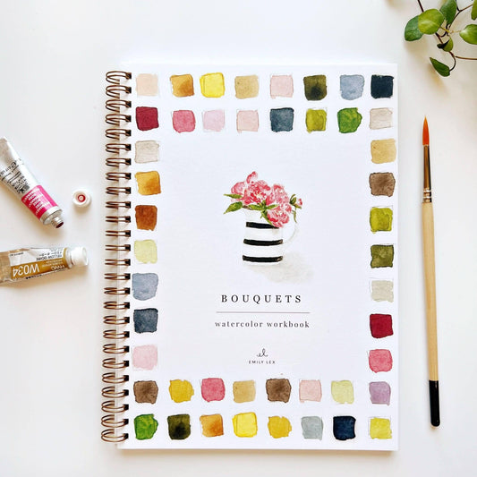 Bouquets Watercolor Book